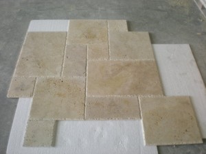 Ivory Travertine French Pattern