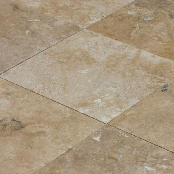 Classic Travertine Honed Filled Wall, 18 Inch Travertine Tile